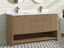 San Diego 55" Freestanding Bathroom Vanity Oak San Diego 55" Freestanding Bathroom Vanity Oak