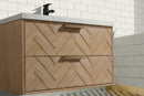 Carlsbad 36" Floating Bathroom Vanity Weathered Fir Carlsbad 36" Floating Bathroom Vanity Weathered Fir