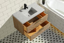 Carlsbad 36" Floating Bathroom Vanity Weathered Fir Carlsbad 36" Floating Bathroom Vanity Weathered Fir