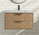 Carlsbad 36" Floating Bathroom Vanity Weathered Fir Carlsbad 36" Floating Bathroom Vanity Weathered Fir