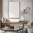 Scalloped Mirror - Brass Wall Mirror Scalloped Mirror - Brass Wall Mirror