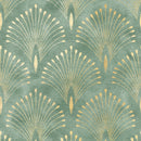 Art Deco Green and Gold Wallpaper Art Deco Green and Gold Wallpaper