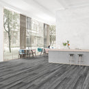 Seville SPC Embossed 9"x60" Vinyl Flooring 6mm - Midnight Gray Seville SPC Embossed 9"x60" Vinyl Flooring 6mm - Midnight Gray