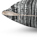 "Birch Trees in Winter" Throw Pillow "Birch Trees in Winter" Throw Pillow