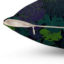 "Dark Monstera" Throw Pillow "Dark Monstera" Throw Pillow