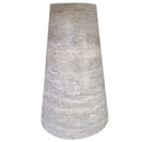 Silver Travertine Vein-cut Coffee Table Conic legs Honed (W)24" (L)48" (H)16" Silver Travertine Vein-cut Coffee Table Conic legs Honed (W)24" (L)48" (H)16"