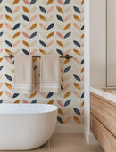 Boho Leaf Pattern Wallpaper Boho Leaf Pattern Wallpaper