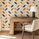 Boho Leaf Pattern Wallpaper Boho Leaf Pattern Wallpaper