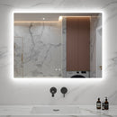 Zeek 48"x36" Backlit LED Rectangular Bathroom Wall Mirror MA4836 Zeek 48"x36" Backlit LED Rectangular Bathroom Wall Mirror MA4836