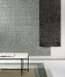 Padada Green Bordered Cream Wool Rug Padada Green Bordered Cream Wool Rug