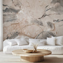 Abstract Marble Wall Mural - Organic Earthy Tones & Fluid Art Wallpaper Abstract Marble Wall Mural - Organic Earthy Tones & Fluid Art Wallpaper