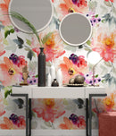 Watercolor Summer Flower Wallpaper Watercolor Summer Flower Wallpaper