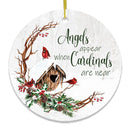Winter Cardinal Memorial Ornament Winter Cardinal Memorial Ornament