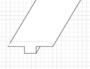 Vinyl T-Molding / Reducer / End Cap - 8 linear ft Vinyl T-Molding / Reducer / End Cap - 8 linear ft