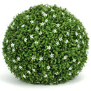 15" Large White Flower Topiary Ball 15" Large White Flower Topiary Ball