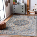 Hiti Cream&Blue Washable Rug - Clearance Hiti Cream&Blue Washable Rug - Clearance