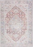 Cream Rust Leeston Washable Rug - Clearance Cream Rust Leeston Washable Rug - Clearance