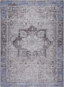 Rosman Blue&Beige  - Promo Washable Area Rug - Clearance Rosman Blue&Beige  - Promo Washable Area Rug - Clearance
