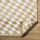 Tiria Diamond Checkered Jute Tasseled Rug Tiria Diamond Checkered Jute Tasseled Rug