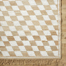Tiria Diamond Checkered Jute Tasseled Rug Tiria Diamond Checkered Jute Tasseled Rug
