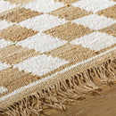 Tiria Diamond Checkered Jute Tasseled Rug Tiria Diamond Checkered Jute Tasseled Rug