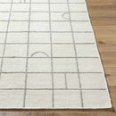 Tieve Black & White Grid Wool Rug Tieve Black & White Grid Wool Rug