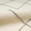 Tieve Black & White Grid Wool Rug Tieve Black & White Grid Wool Rug