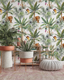 Tiger Wallpaper Peel and Stick - Tropical Palm Tree Wallpaper Tiger Wallpaper Peel and Stick - Tropical Palm Tree Wallpaper