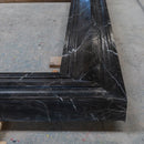 Toros Black Marble Hand-carved Fireplace Mantel Polished (L)49" (H)69" Toros Black Marble Hand-carved Fireplace Mantel Polished (L)49" (H)69"