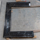 Toros Black Marble Hand-carved Fireplace Mantel Polished (L)49" (H)69" Toros Black Marble Hand-carved Fireplace Mantel Polished (L)49" (H)69"