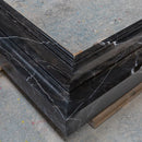 Toros Black Marble Hand-carved Fireplace Mantel Polished (L)49" (H)69" Toros Black Marble Hand-carved Fireplace Mantel Polished (L)49" (H)69"