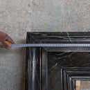 Toros Black Marble Hand-carved Fireplace Mantel Polished (L)49" (H)69" Toros Black Marble Hand-carved Fireplace Mantel Polished (L)49" (H)69"
