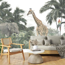 Jungle Mural Wallpaper - Lifelike Animals & Lush Foliage Jungle Mural Wallpaper - Lifelike Animals & Lush Foliage