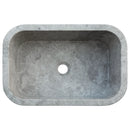 Tundra Gray Marble Rectangular Wall-mount Bathroom Sink (W)12" (L)18" (H)7" Tundra Gray Marble Rectangular Wall-mount Bathroom Sink (W)12" (L)18" (H)7"