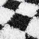 Atira Black & White Checkered Area Rug Atira Black & White Checkered Area Rug