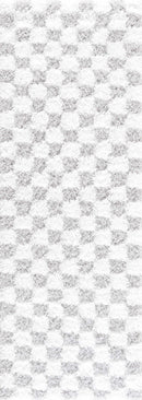 Atira Gray Checkered Area Rug Atira Gray Checkered Area Rug