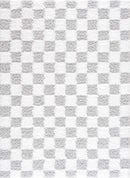 Atira Gray Checkered Area Rug Atira Gray Checkered Area Rug