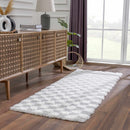 Atira Gray Checkered Area Rug Atira Gray Checkered Area Rug