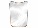 Curved Brass Mirror - Frame Wall Mirror Curved Brass Mirror - Frame Wall Mirror