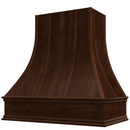 Espresso Range Hood With Curved Strapped Front and Decorative Trim - 30", 36", 42", 48", 54" and 60" Widths Available Espresso Range Hood With Curved Strapped Front and Decorative Trim - 30", 36", 42", 48", 54" and 60" Widths Available