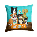 Adopt Pets Adoption Throw Pillow - 14x14 Decorative Pillow β Art for Your Home & Patio VHA3007PW1414 Adopt Pets Adoption Throw Pillow - 14x14 Decorative Pillow β Art for Your Home & Patio VHA3007PW1414