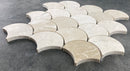 Vanilla Beige Marble Laguna on 12" x 12" Mesh Mosaic Tile Vanilla Beige Marble Laguna on 12" x 12" Mesh Mosaic Tile