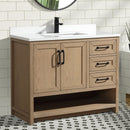 Venice 42" Bathroom Vanity Oak Gray Finish Venice 42" Bathroom Vanity Oak Gray Finish