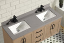 Venice 55" Floating Bathroom Vanity Oak Gray Venice 55" Floating Bathroom Vanity Oak Gray