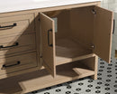 Venice 72" Bathroom Vanity Oak Gray Finish Venice 72" Bathroom Vanity Oak Gray Finish
