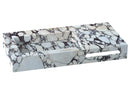 Calacatta Viola Marble Wall-mount Bathroom Sink Hidden Drain and Towel Holder Calacatta Viola Marble Wall-mount Bathroom Sink Hidden Drain and Towel Holder