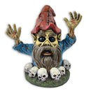 Zombie Gnome Garden Statue, 8" Outdoor Halloween Figurine Yard Decoration Zombie Gnome Garden Statue, 8" Outdoor Halloween Figurine Yard Decoration