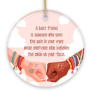 A Best Friend Sees You Quote Ornament, Christmas Gift and Appreciation for BFF A Best Friend Sees You Quote Ornament, Christmas Gift and Appreciation for BFF