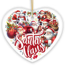 A Celebration of Santa Claus Handcrafted Christmas Ornament A Celebration of Santa Claus Handcrafted Christmas Ornament