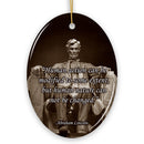Abraham Lincoln’s Wisdom on Humanity Ceramic Ornament, Profound Quote Keepsake Abraham Lincoln’s Wisdom on Humanity Ceramic Ornament, Profound Quote Keepsake